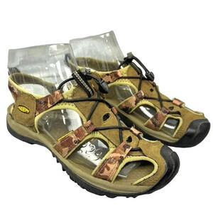 Keen Hiking Sandal 7.5 Newport H2 Waterproof Fisherman Slingback Camouflage